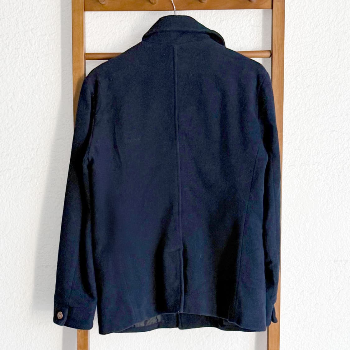 우드 버튼 네이비 코지 코트  상품이미지5