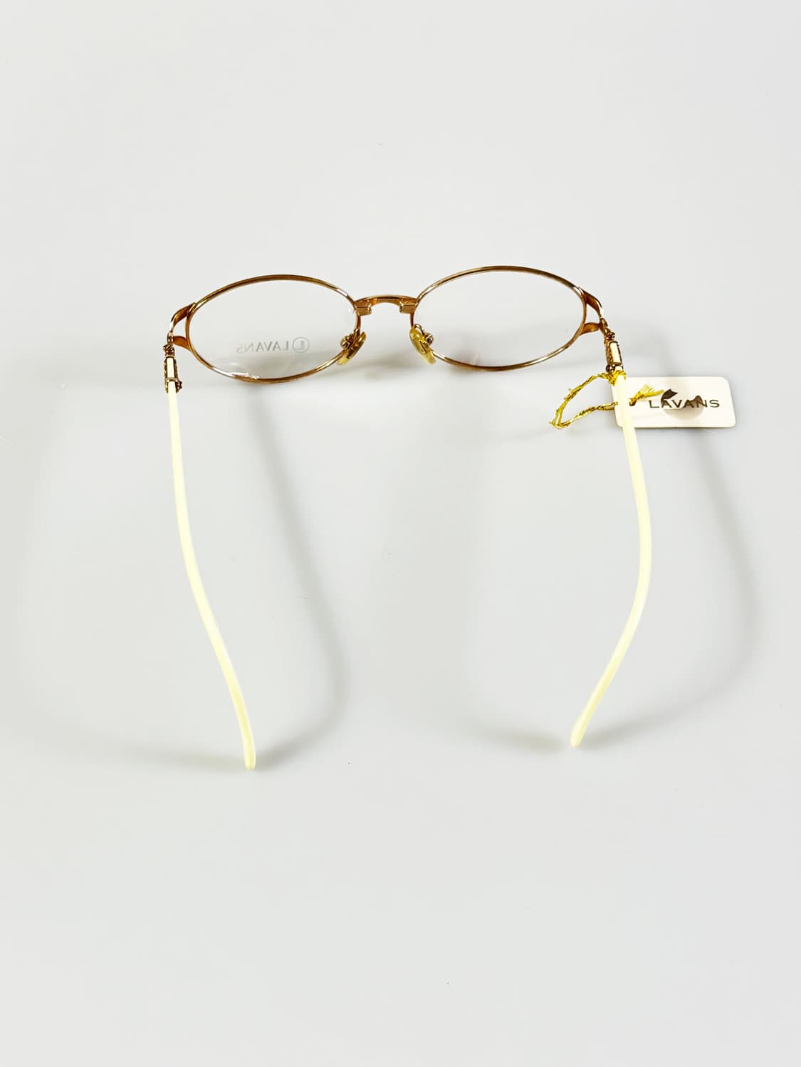 90s LAVANS 골드 슬림 오벌 프레임 빈티지 안경 상품이미지5