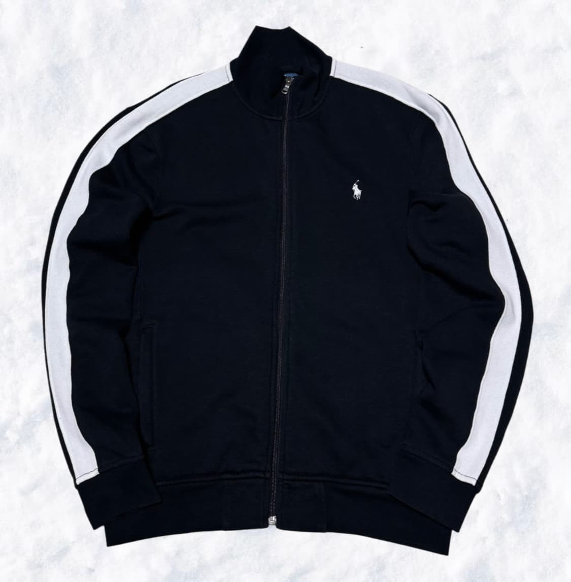 폴로 랄프로렌 블랙 기모 집업 상품이미지1