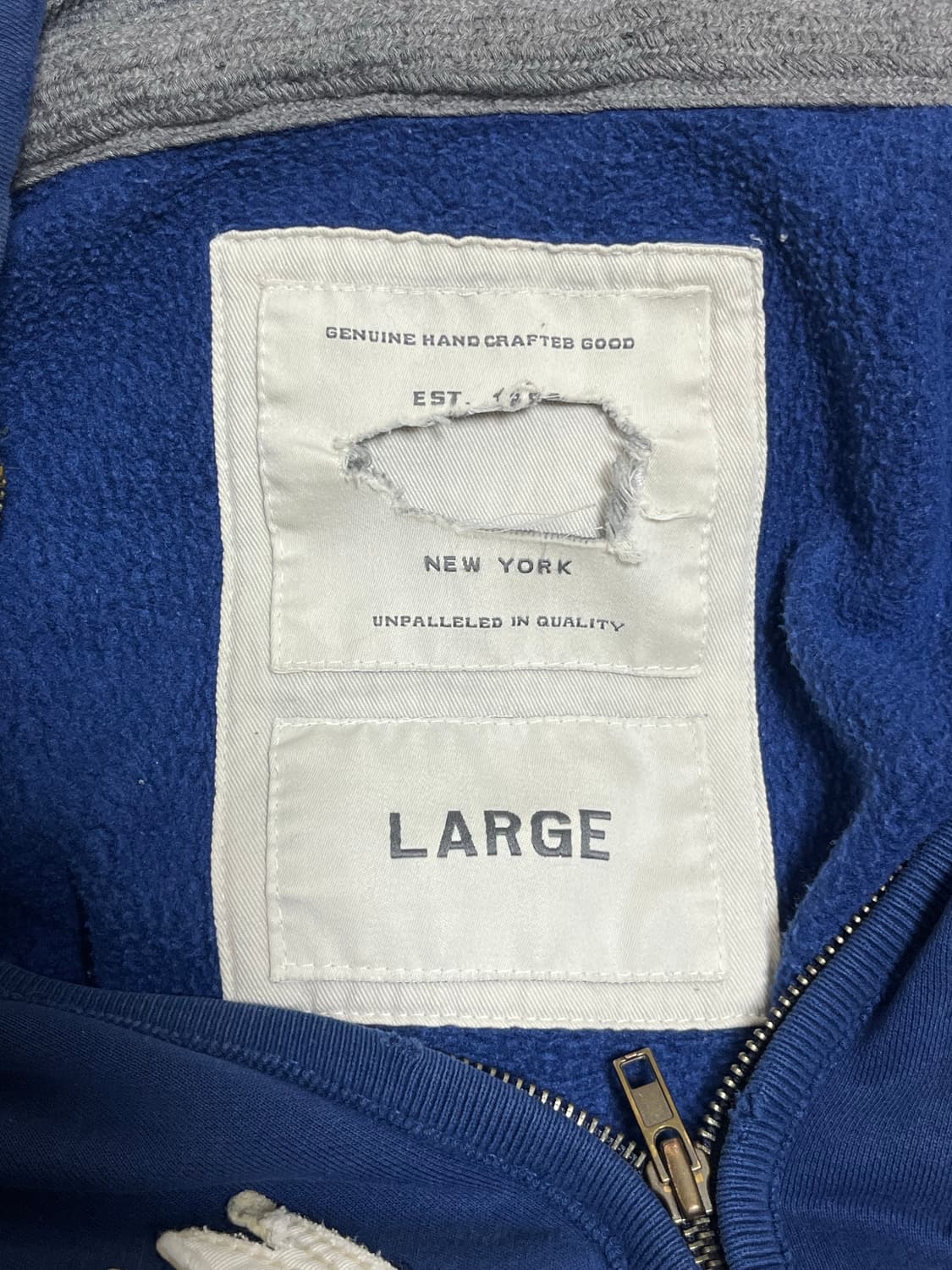 아베크롬비 후드집업 L 네이비 상품이미지3