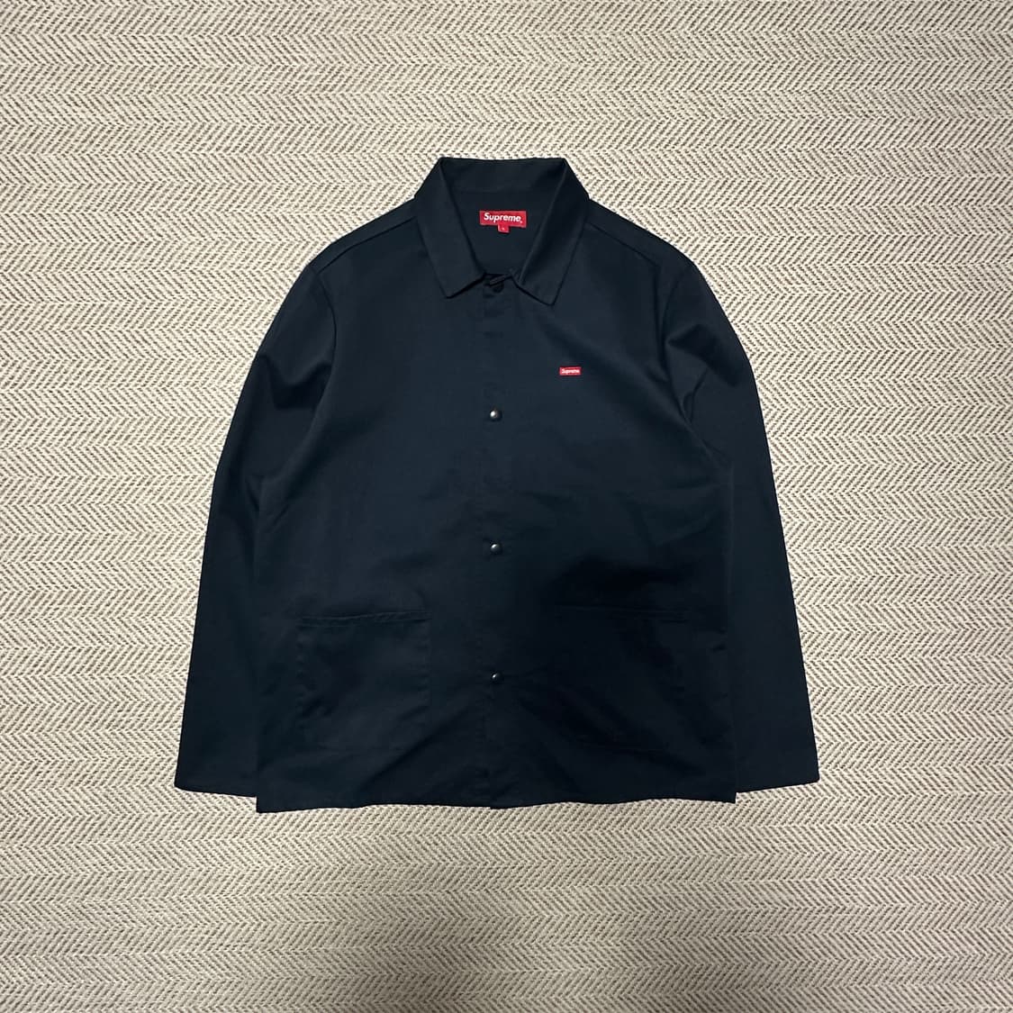 SUPREME shop jacket mini box logo navy 상품이미지1