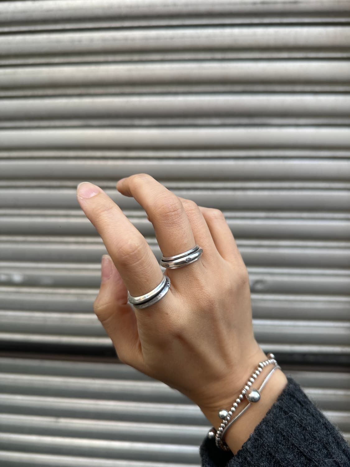 Dot Path Karen silver Ring 상품이미지5
