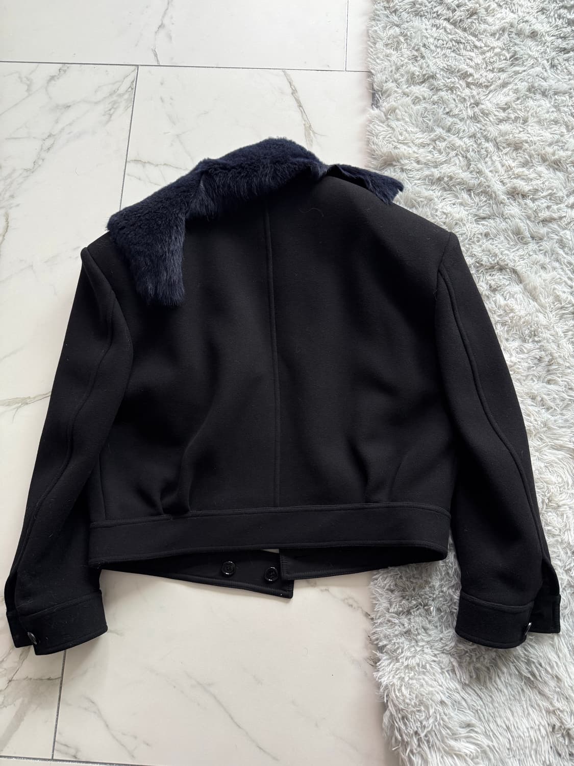 라프시몬스 밀리터리 크롭 울 자켓 46 상품이미지3