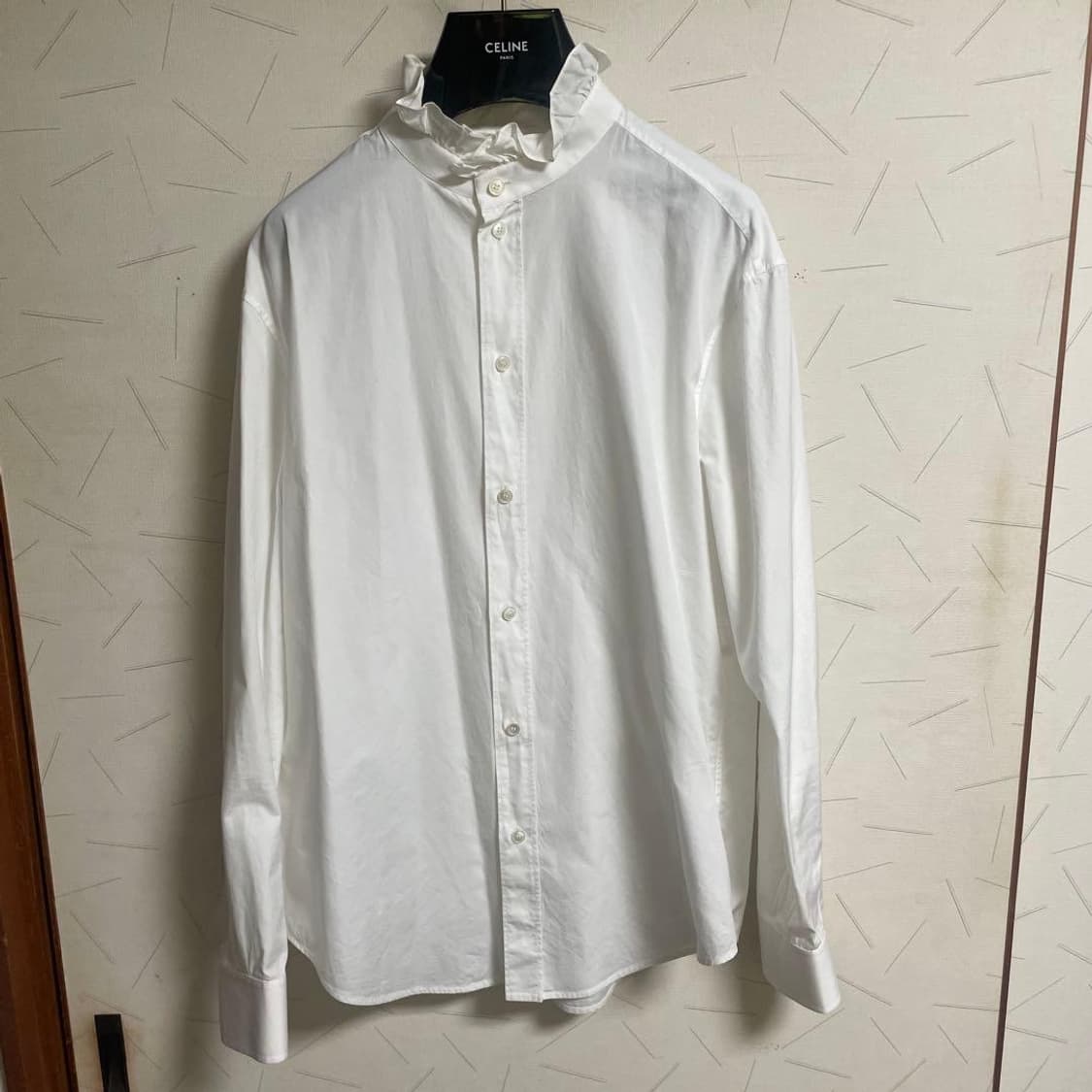 [NCT 착용] 셀린느 21AW 러플 포플린 셔츠 상품이미지8