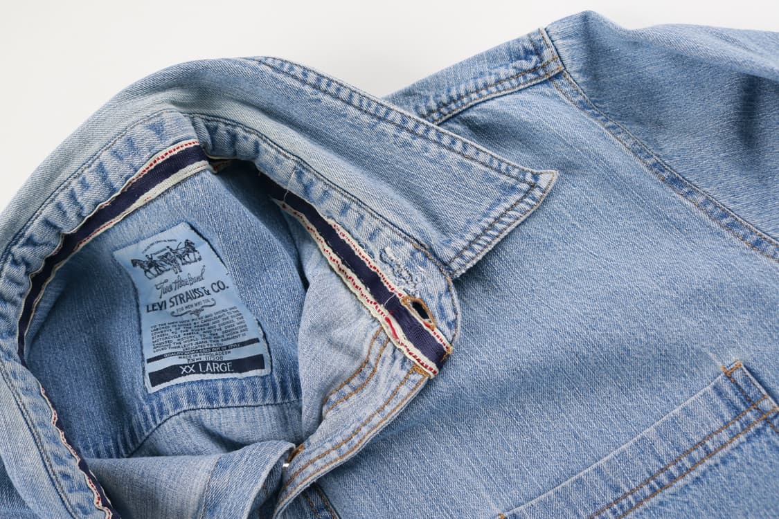 [XXL] 90's 리바이스 워싱 데님셔츠 상품이미지6