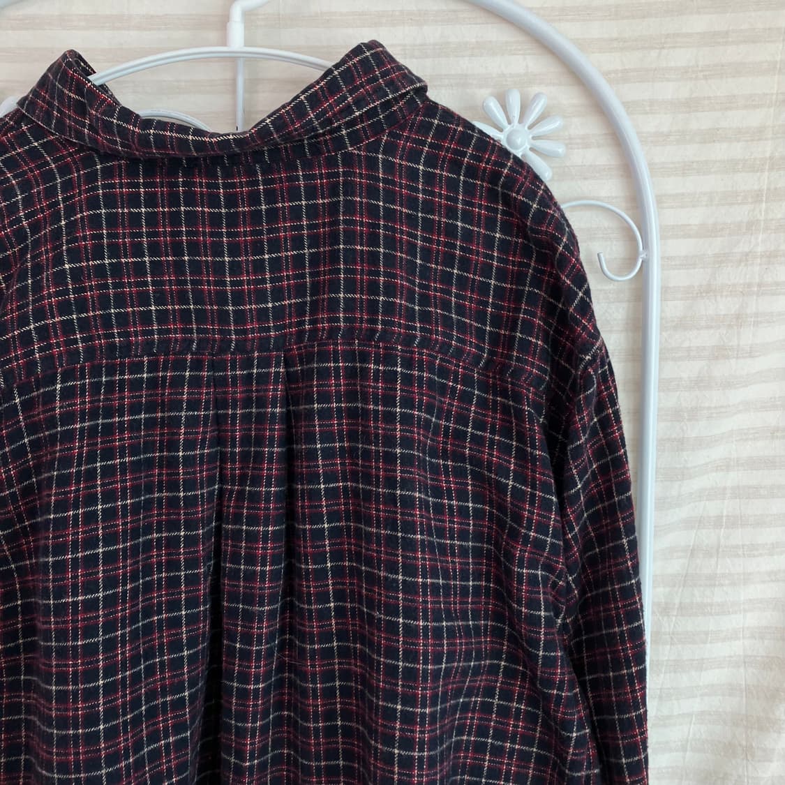 빈티지 퍼플 체크 셔츠 y2k 스트릿 갸루 펑키 일본빈티지660 상품이미지4