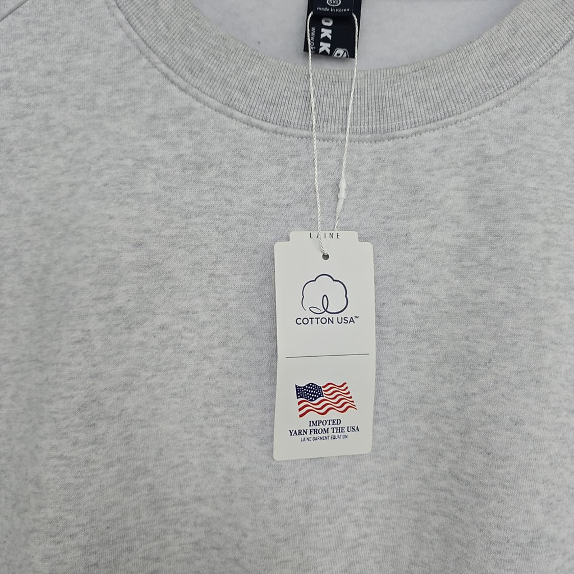 미사용새제품) 오까네(OKKANE) 빅사이즈 기모 맨투맨 5XL 상품이미지3