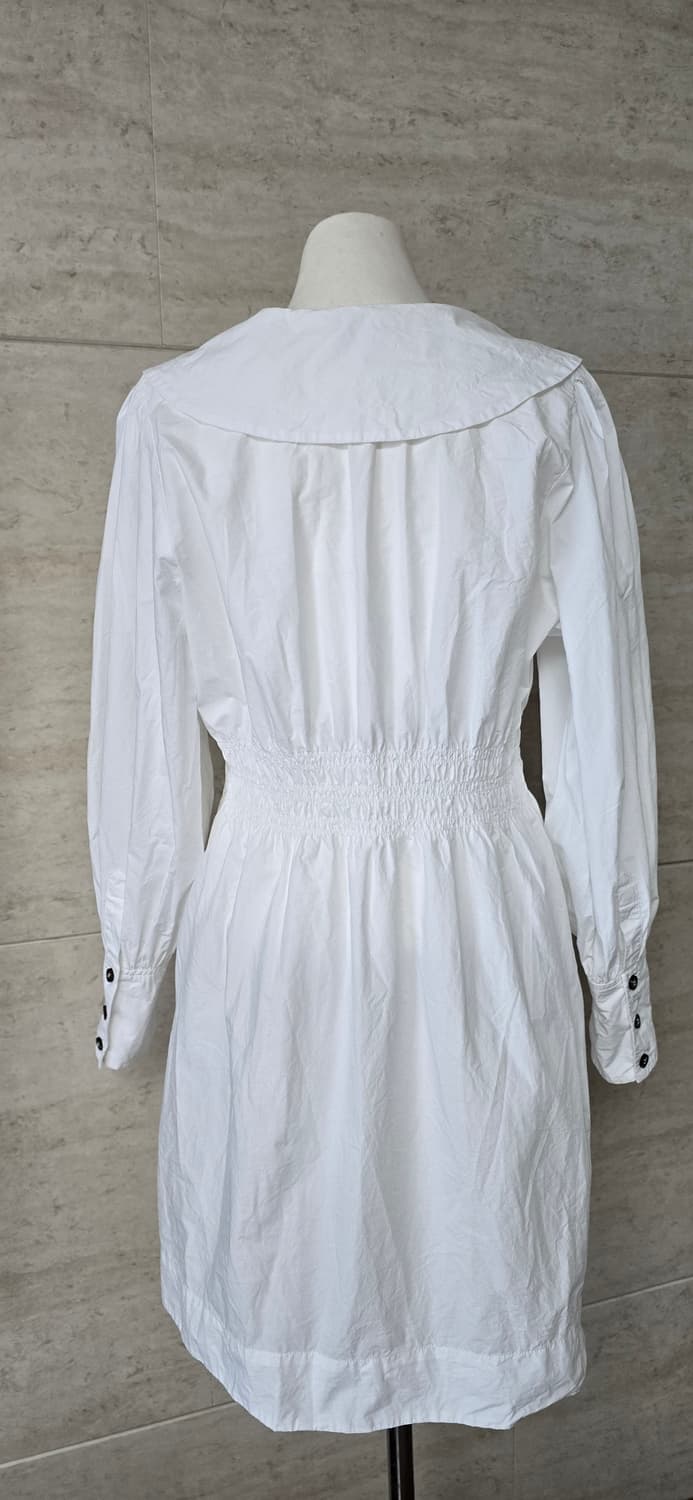 GANNI 가니 포플린 여성 화이트 원피스 상품이미지2