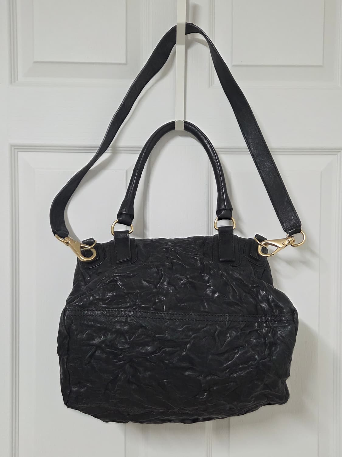 지방시 블랙 램스킨 금장 판도라 링클 미듐 2WAY 상품이미지2