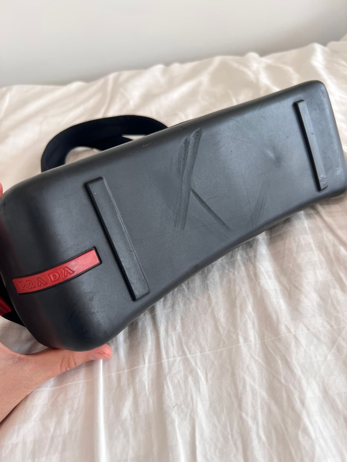 프라다 스포츠 블랙 나일론 보스톤 숄더백 상품이미지8