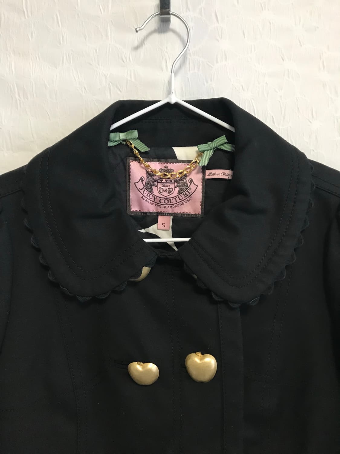 빈티지 쥬시꾸뛰르 갸루 베이비돌 레이스 더블 버튼 자켓 상품이미지2