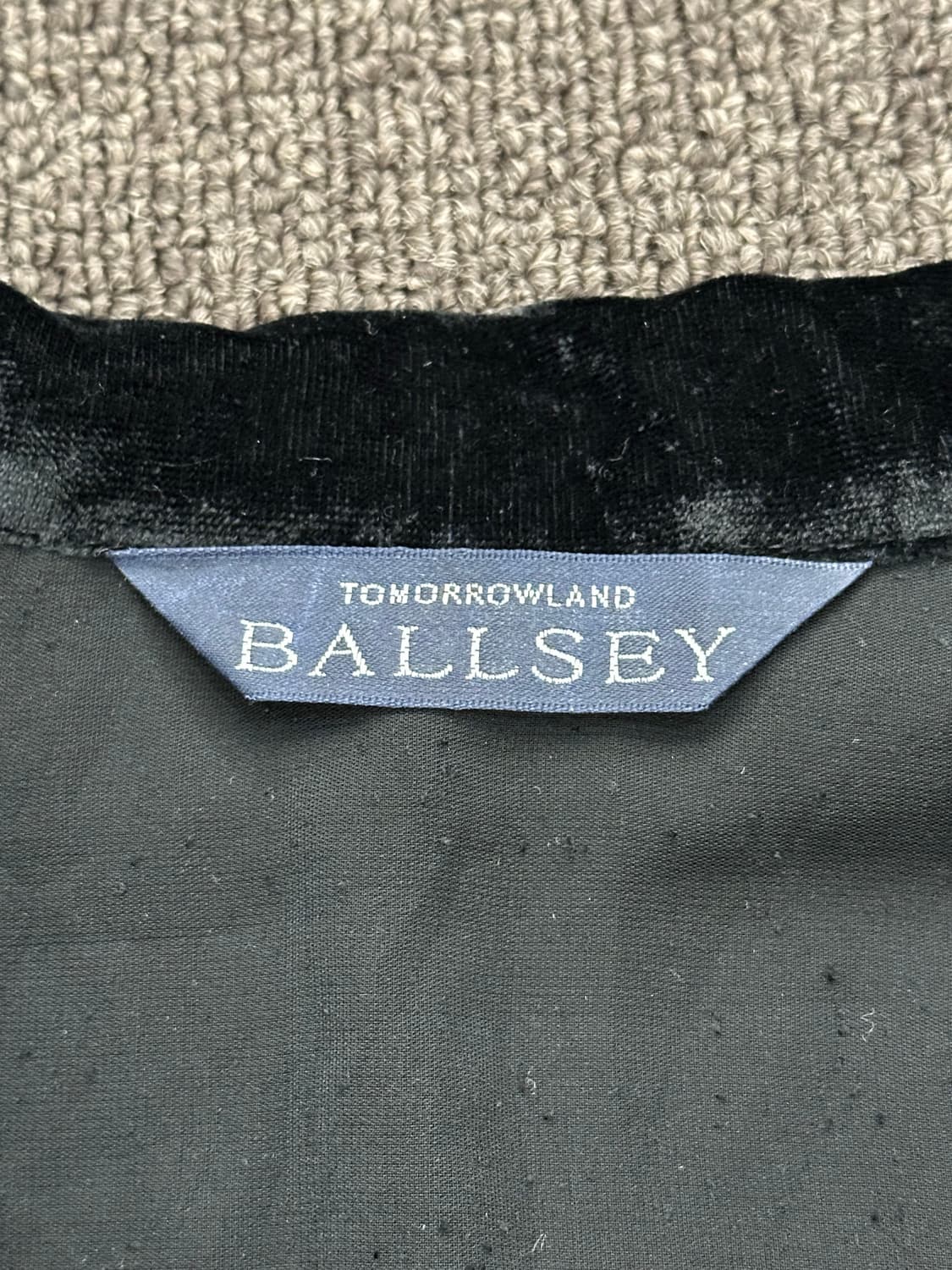 OS)재패니즈 빈티지 여성 블랙 벨벳 셔츠 상품이미지2