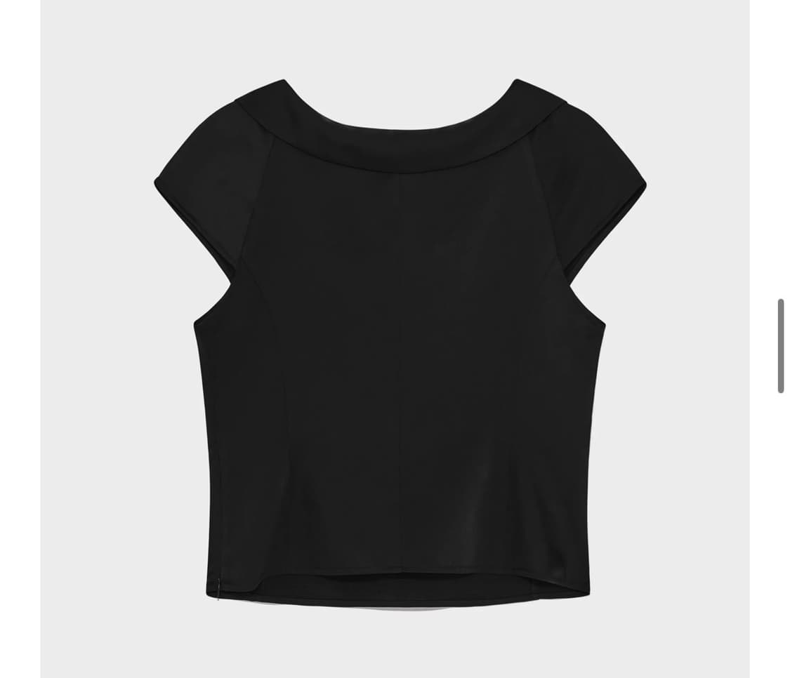 킨더살몬 Valois Bowtie Top Black - 1 size 상품이미지4