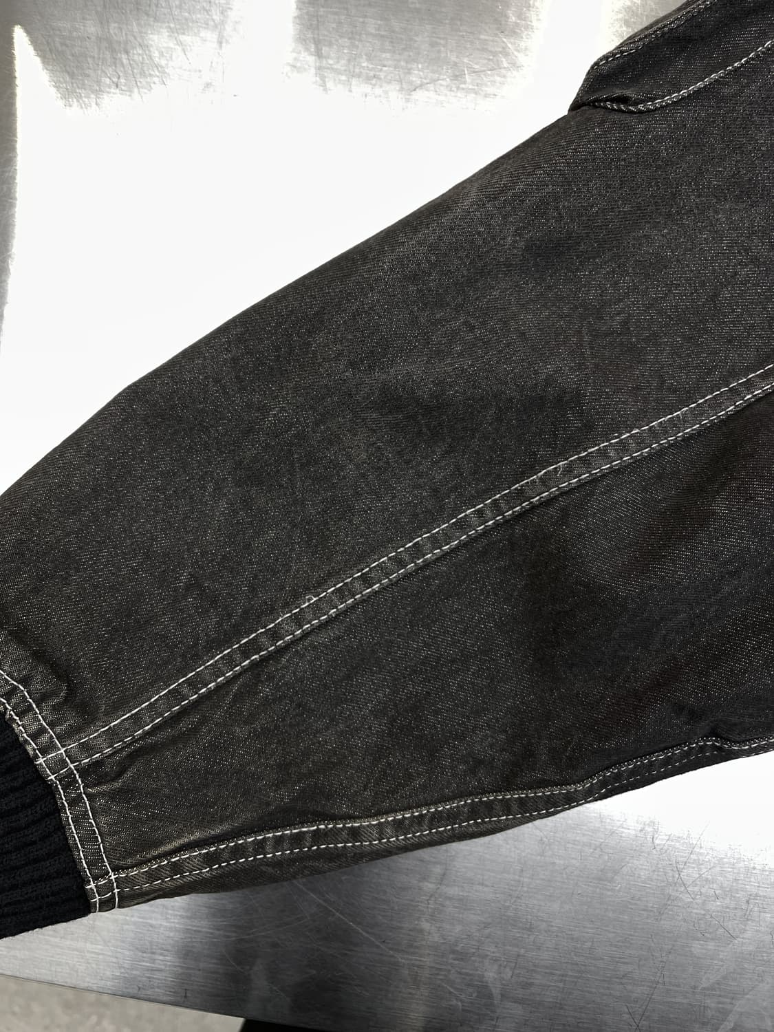 Quied Pie Club 90s 데님 후드 봄버 자켓 상품이미지8