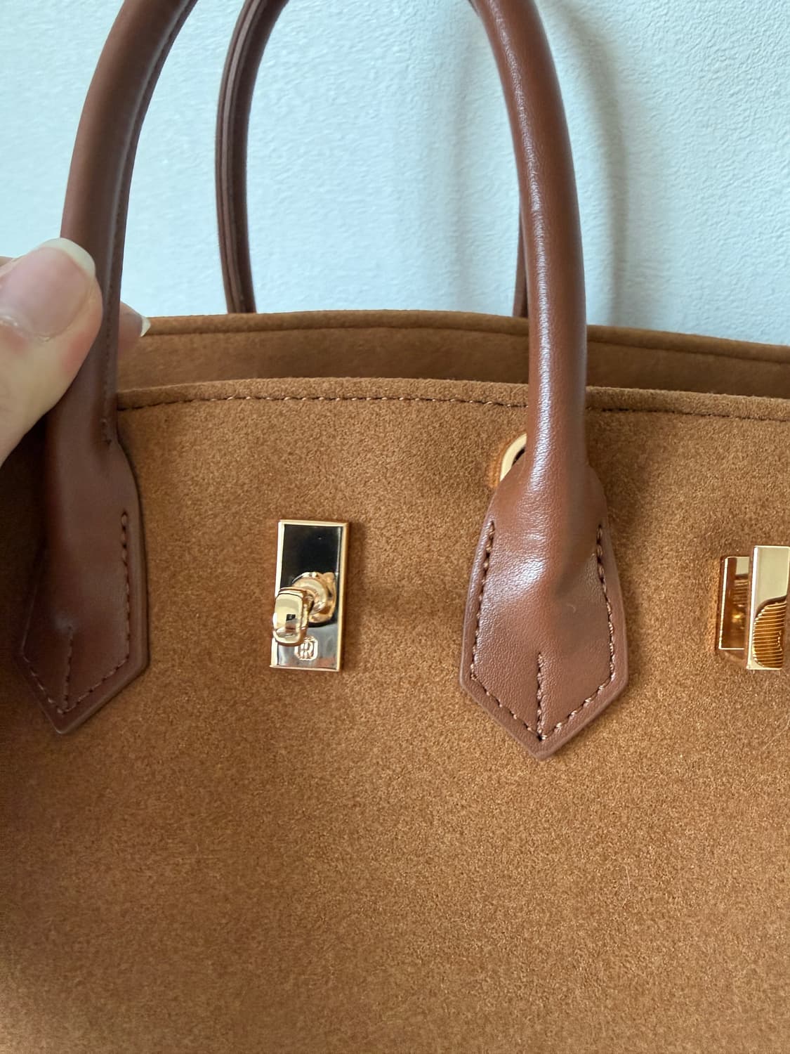 the reum 제인25 스웨이드백 카멜색 상품이미지4