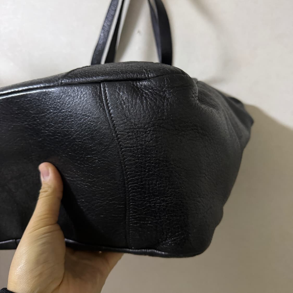 프라다 은장 레더 블랙 숄더&토트백 상품이미지4