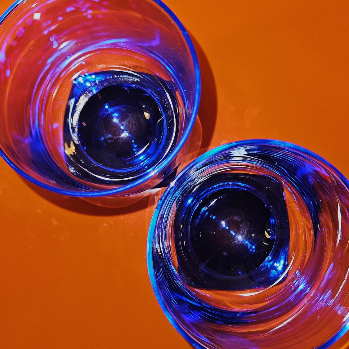 이탈리아 보르미올리 스퀘어 블루 고블렛 상품이미지3