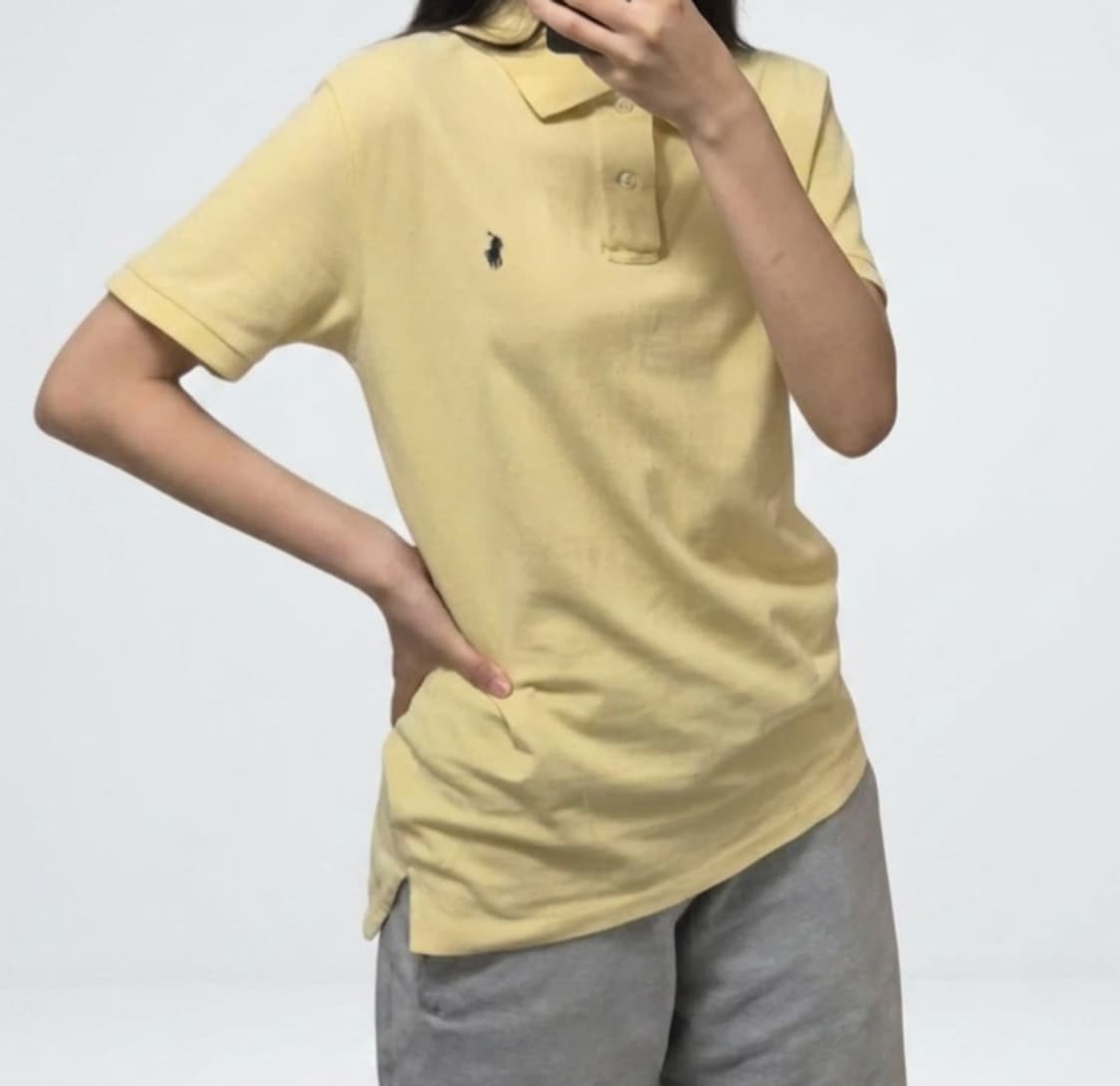 폴로 카라티셔츠 노란색 상품이미지2