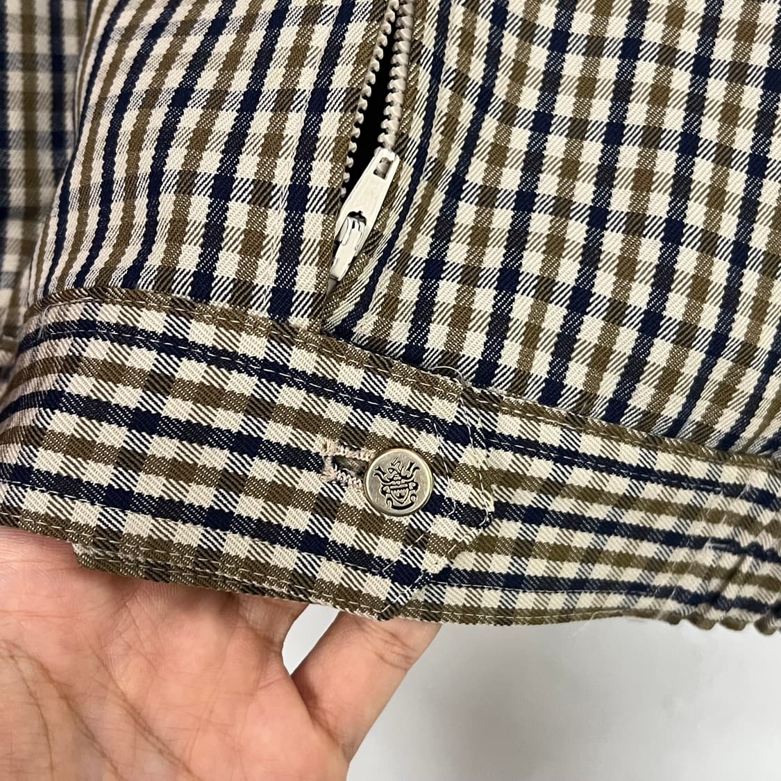 아쿠아스큐텀 울 플레이드 블루종 상품이미지6