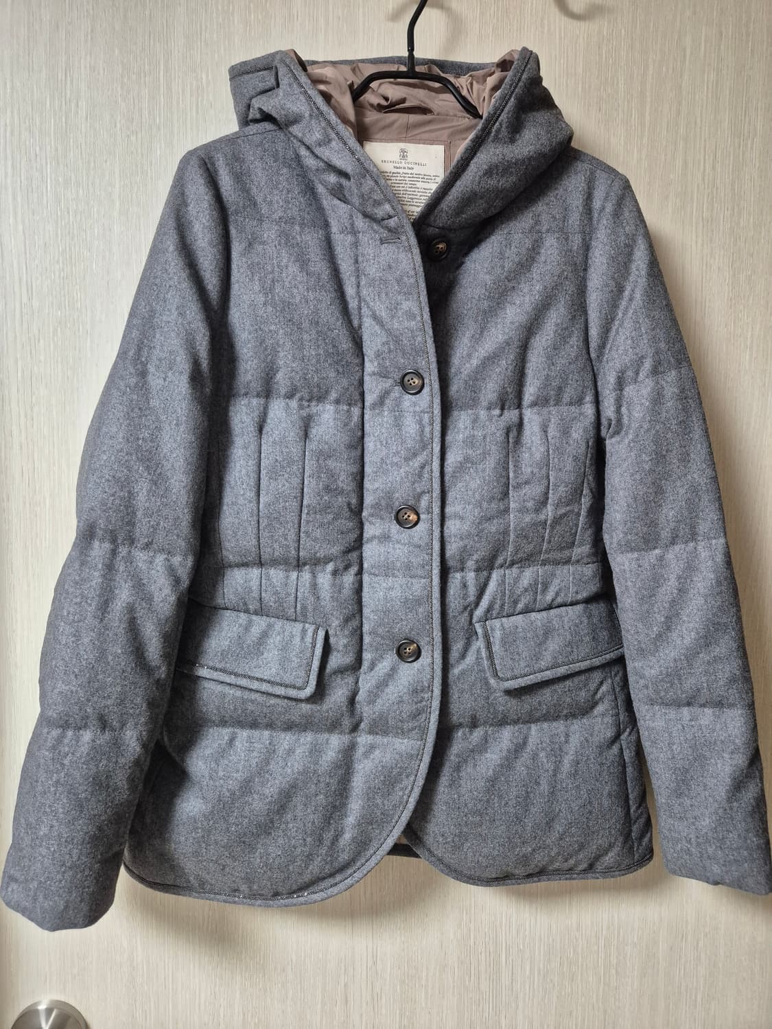 (명품) 부르넬로 쿠치넬리 다운패딩 버진 울패딩자켓 후드자켓 상품이미지1