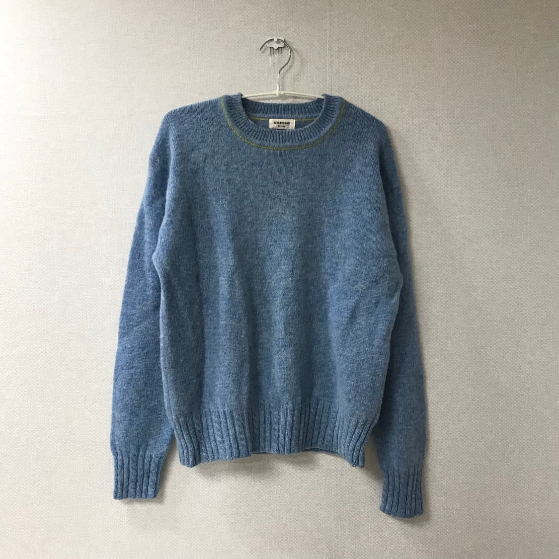 ATELIER SAB blue knit 블루 라운드 니트 상품이미지1