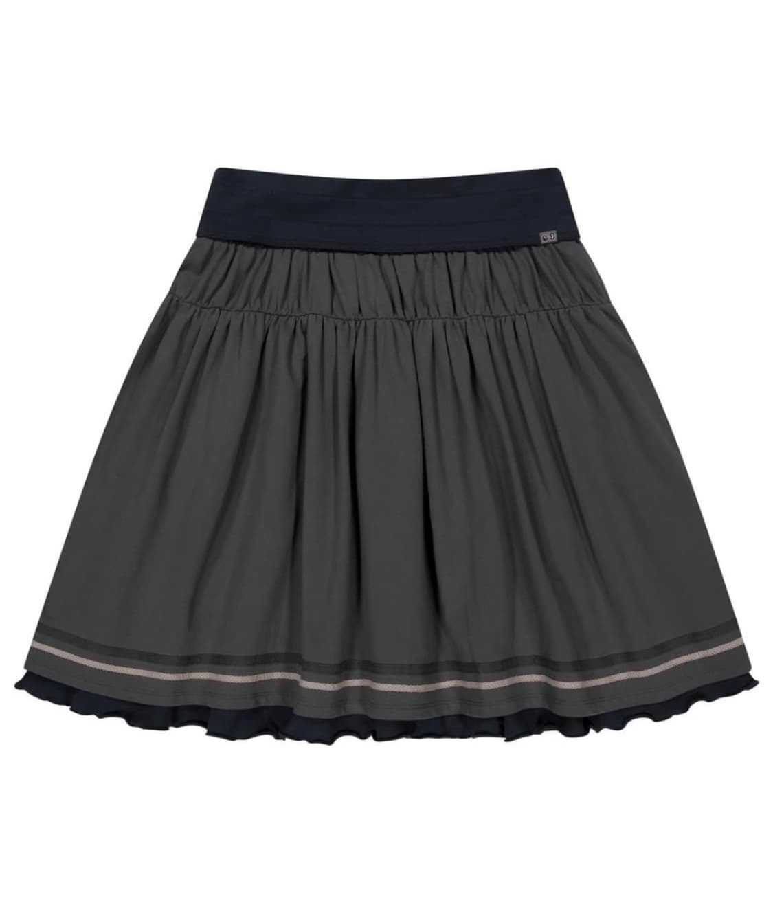 COYSEIO x BLYTHE 폴딩 셔링 스커트 차콜 1size 상품이미지1