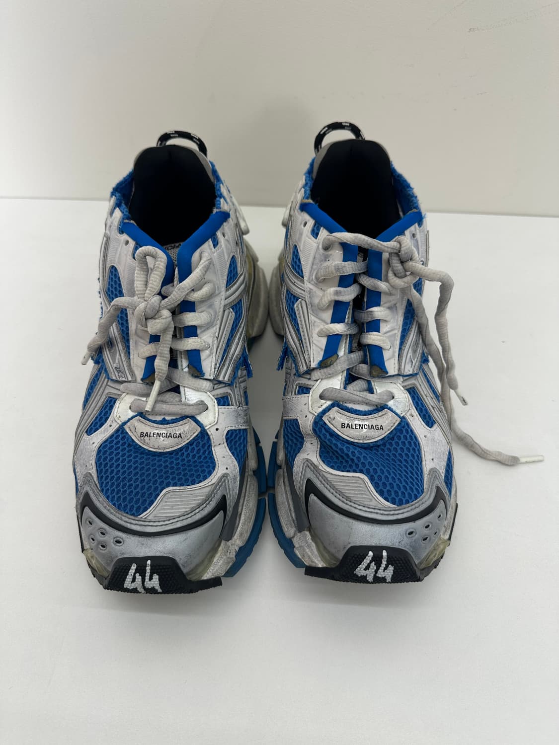 발렌시아가 러너 스니커즈 흰/파 44(290사이즈) 상품이미지2