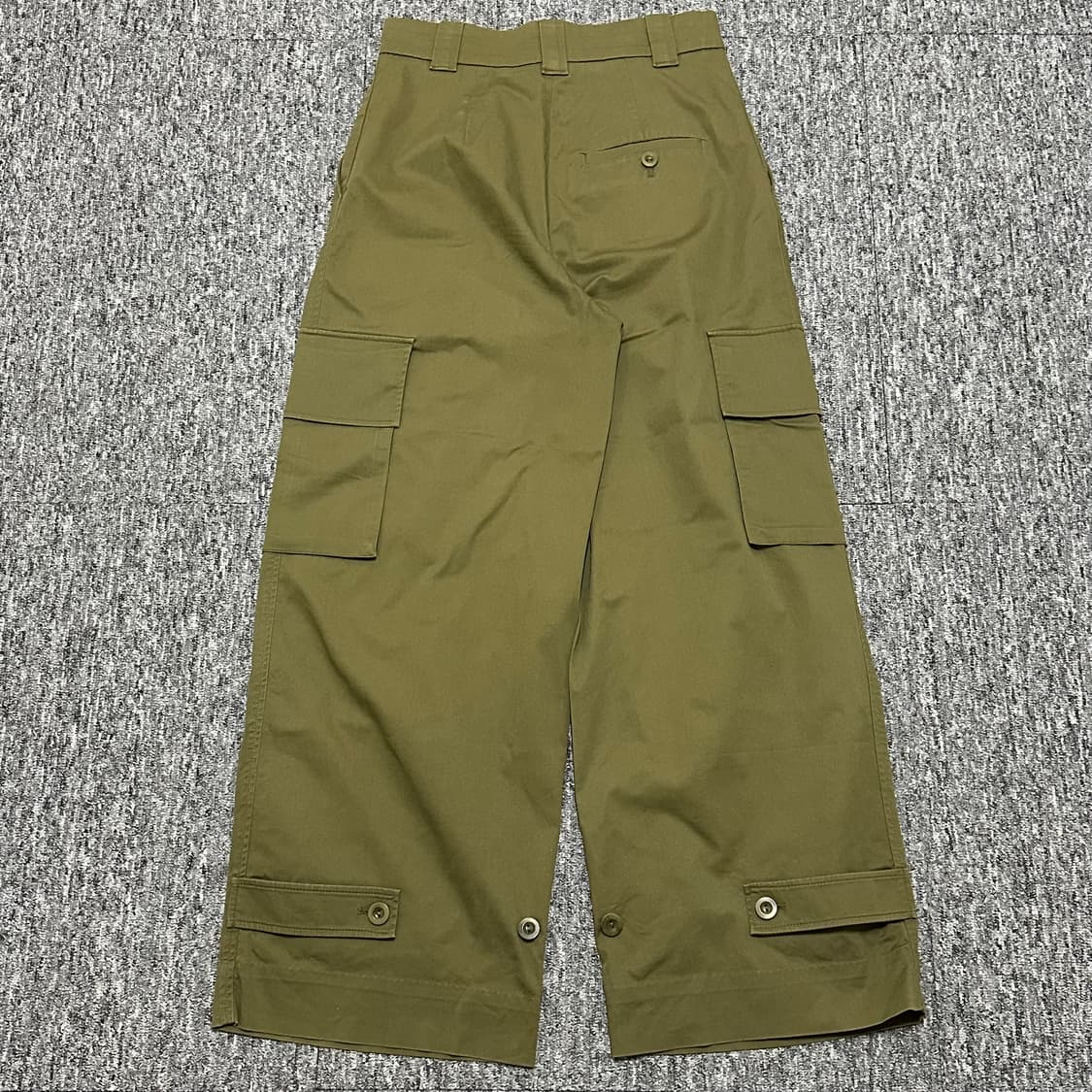 COS 코스 배럴 레그 카고 포켓 트라우저 팬츠 바지 카키 상품이미지5