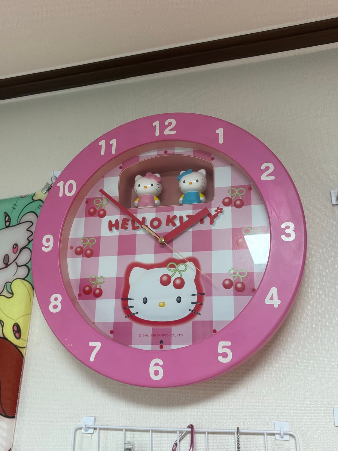 고전 키티 피규어 벽시계 상품이미지2