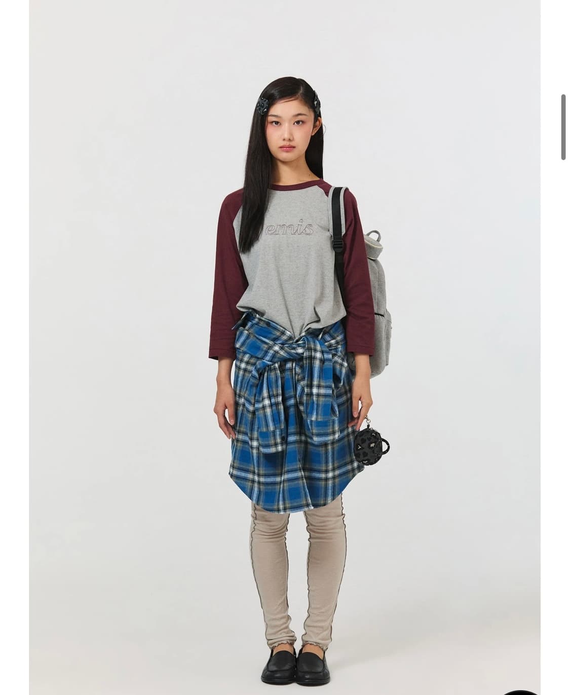 이미스 버건디 슬리브 상품이미지3