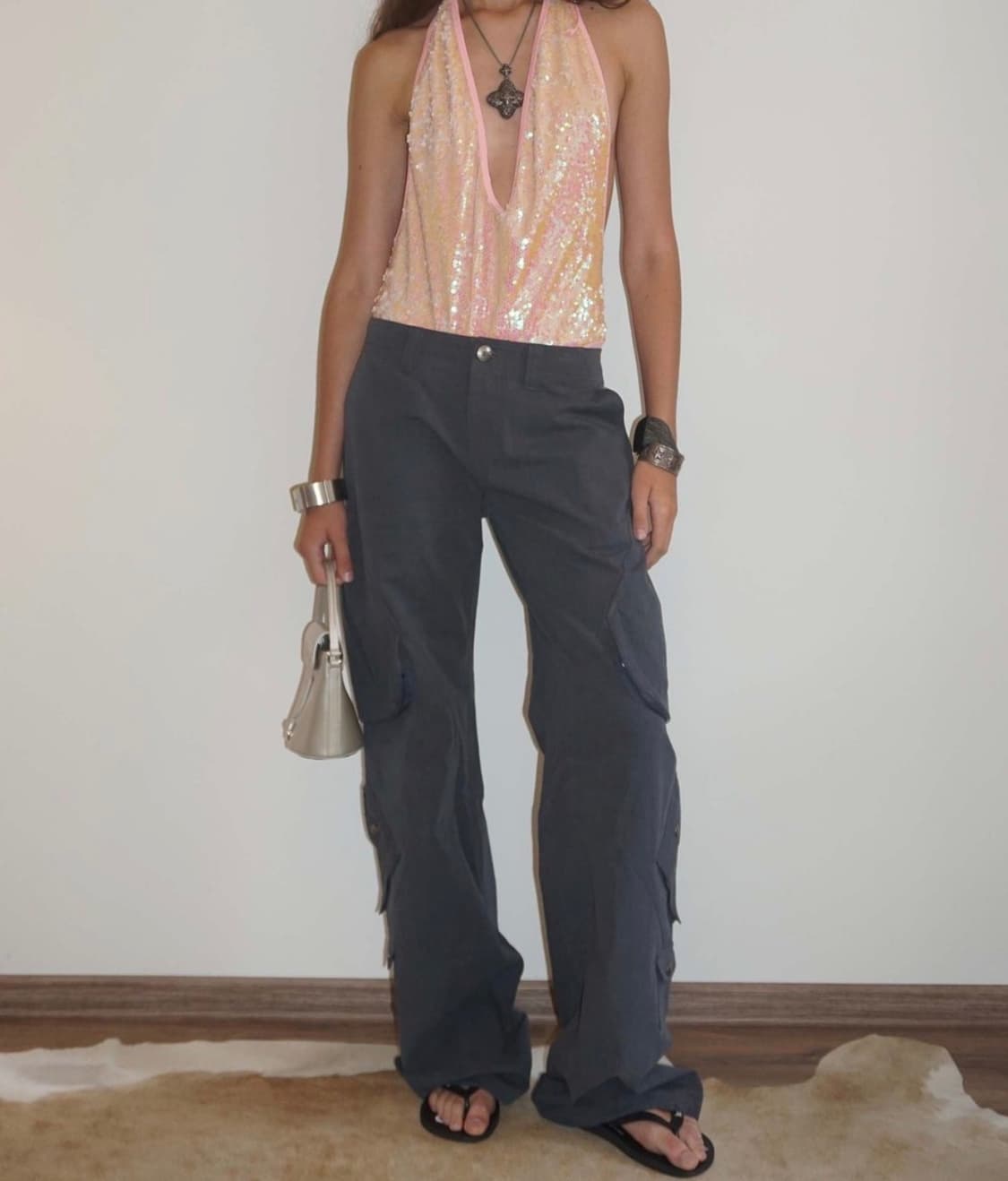 스컬프터 카고팬츠 Washed Cargo Pants Dusty Navy 상품이미지1