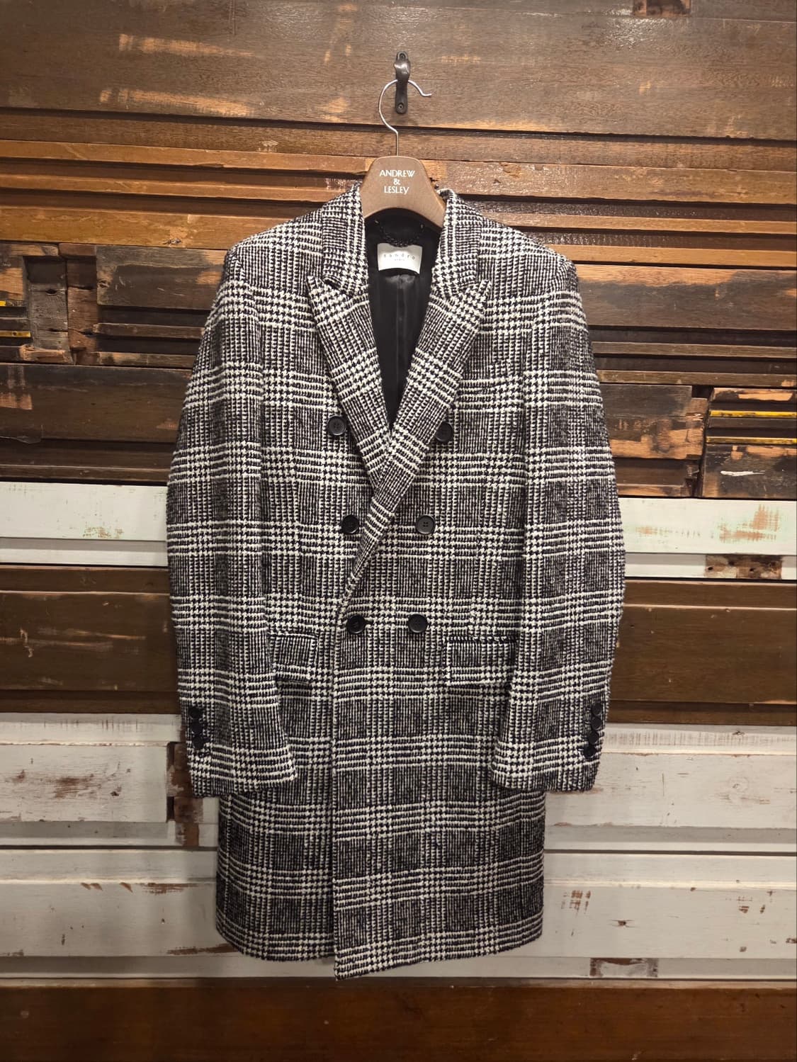 산드로 더블브레스티드 트위드코트 상품이미지3