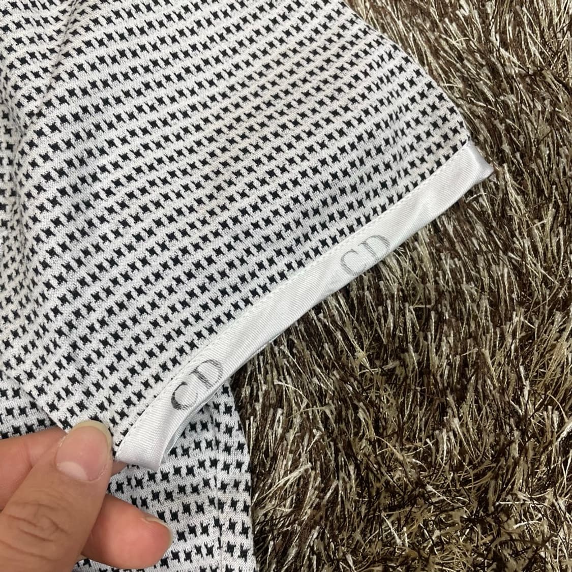 크리스찬 디올 Christian Dior CD 트리밍 코튼 반팔티셔츠 M 상품이미지6