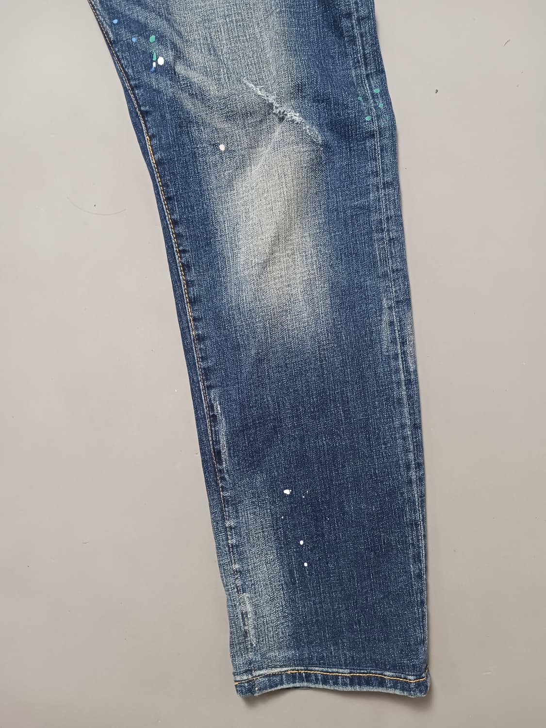 [32] 디스퀘어드2 멀티페인팅 덧댐 슬림진 청바지 상품이미지5