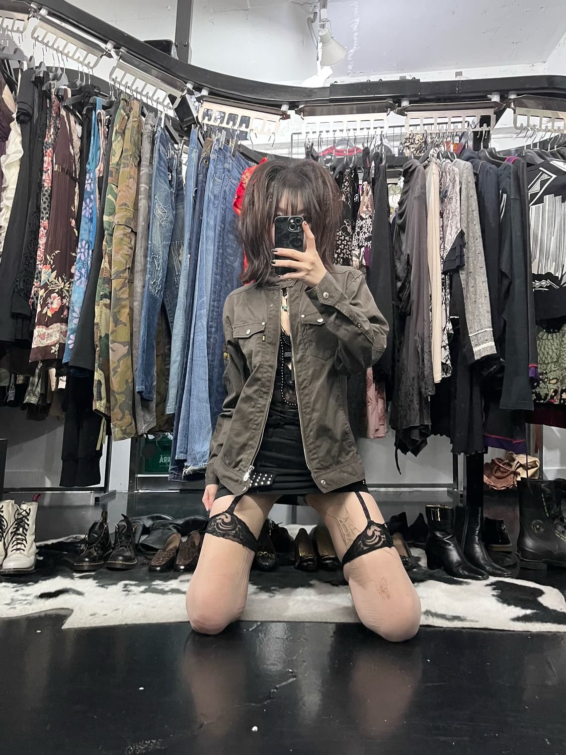 Y2K 카키 자켓 상품이미지1