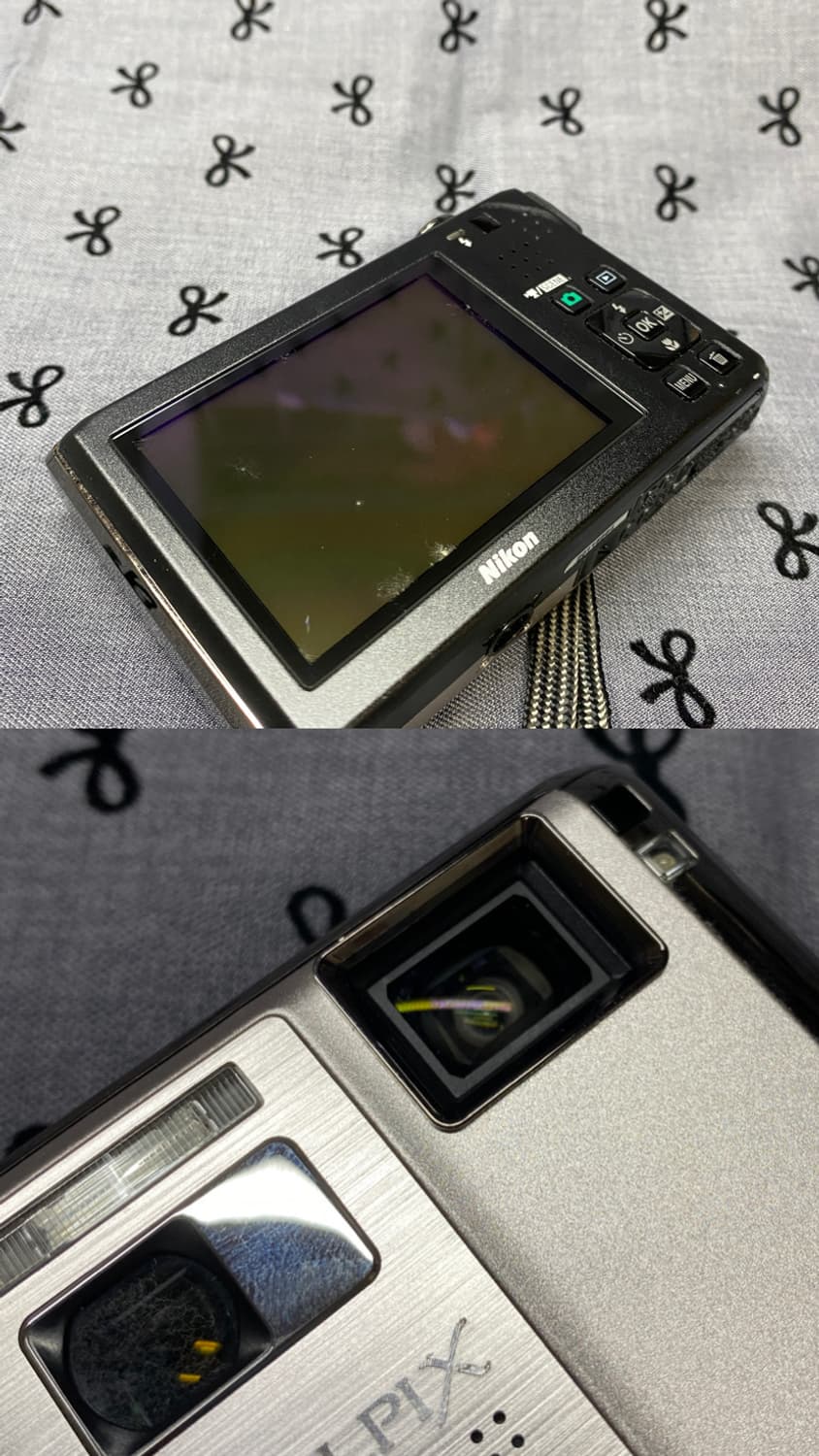 풀박.희귀-Nikon coolpix s1000pj 실버 디카(작례0) 상품이미지3