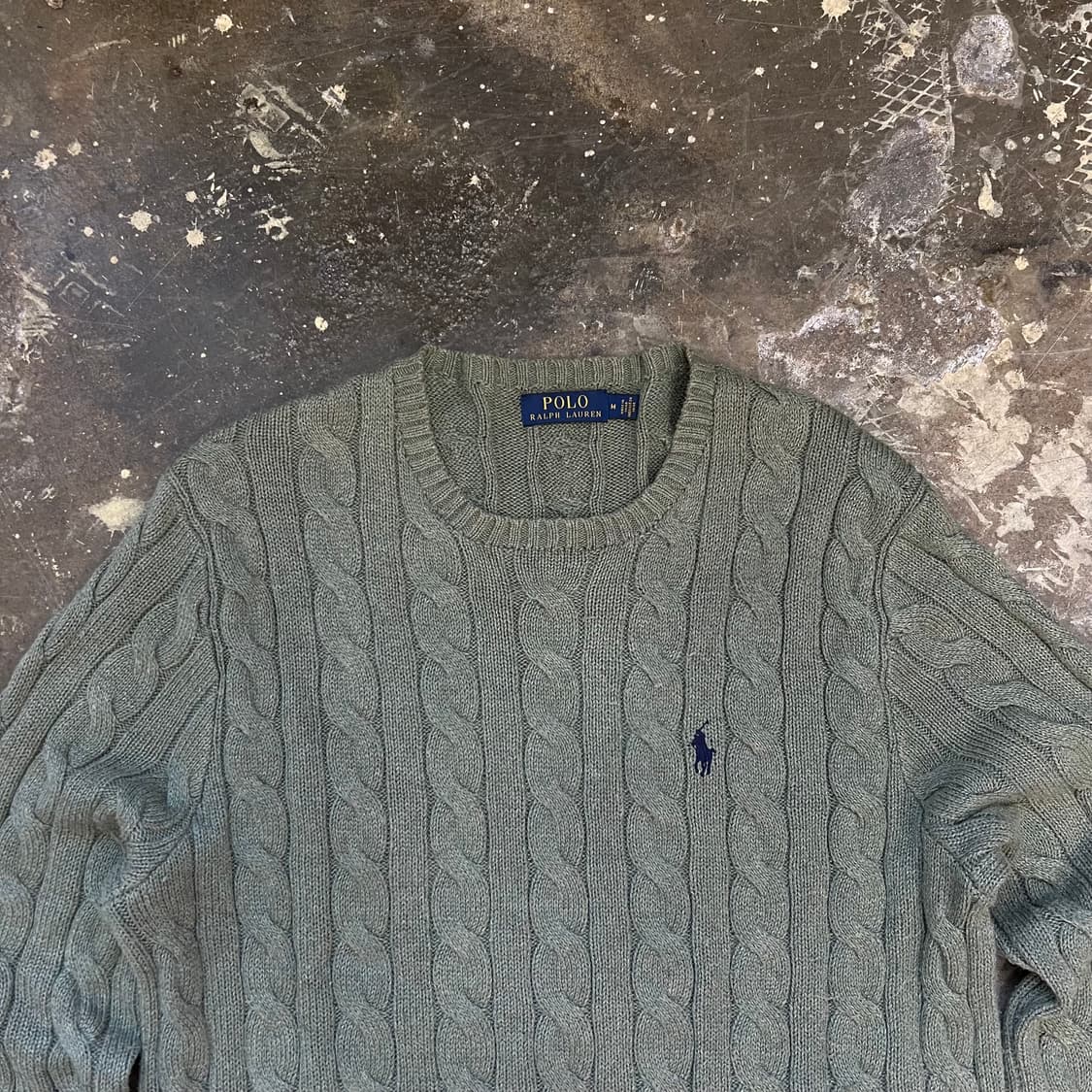 M) 폴로 랄프로렌 케이블 니트 스웨터 꽈배기 니트 스웨터 상품이미지2