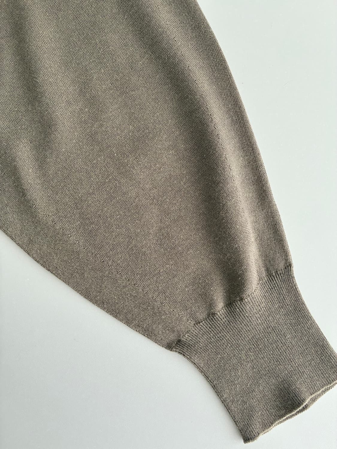 S) 한섬 더캐시미어 24년 실크 코튼 니트 브라운 상품이미지5