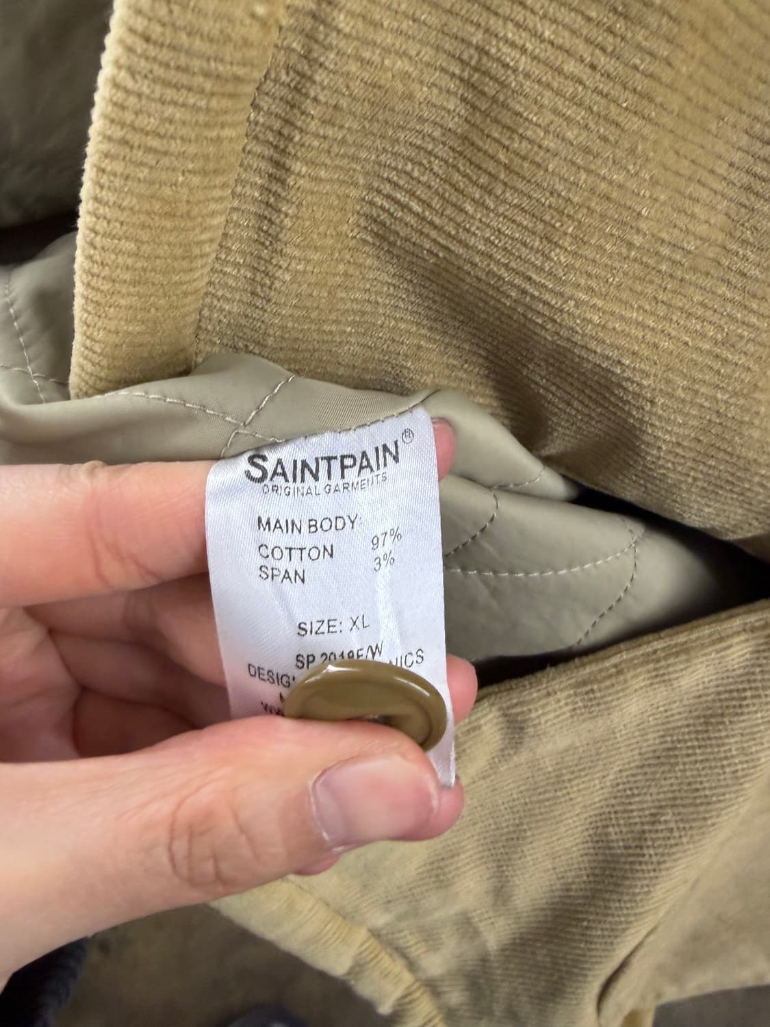 Saintpain corduroy jacket XL 상품이미지7