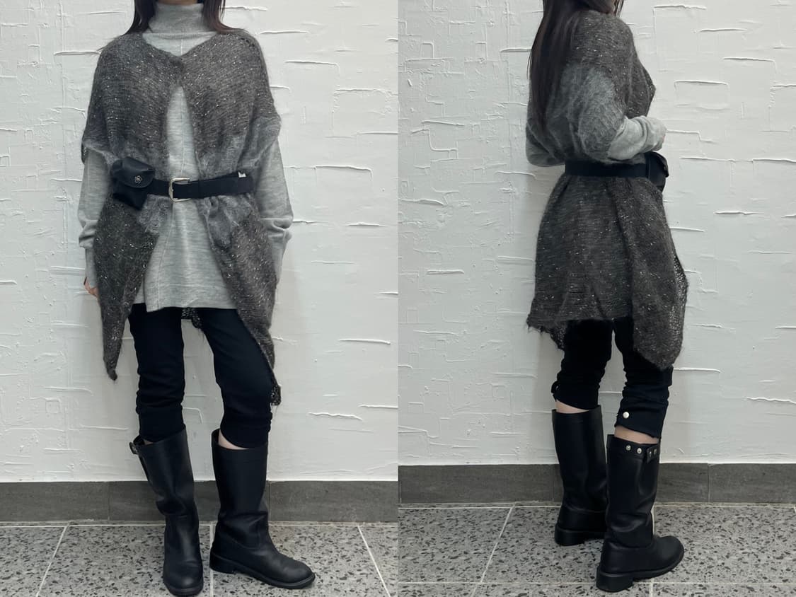 cape knit cardigan 상품이미지2