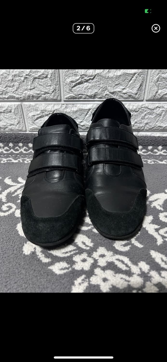 살바토레 페라가모 벨크로 스트랩 레더 스니커즈 상품이미지2