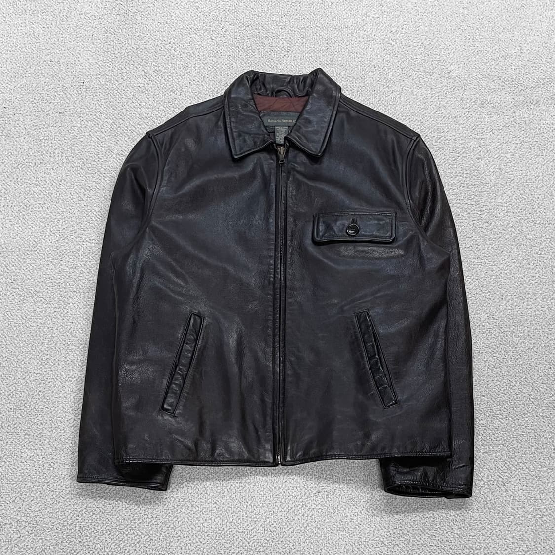 바나나리퍼블릭 레더 가죽 자켓 다크브라운 상품이미지1