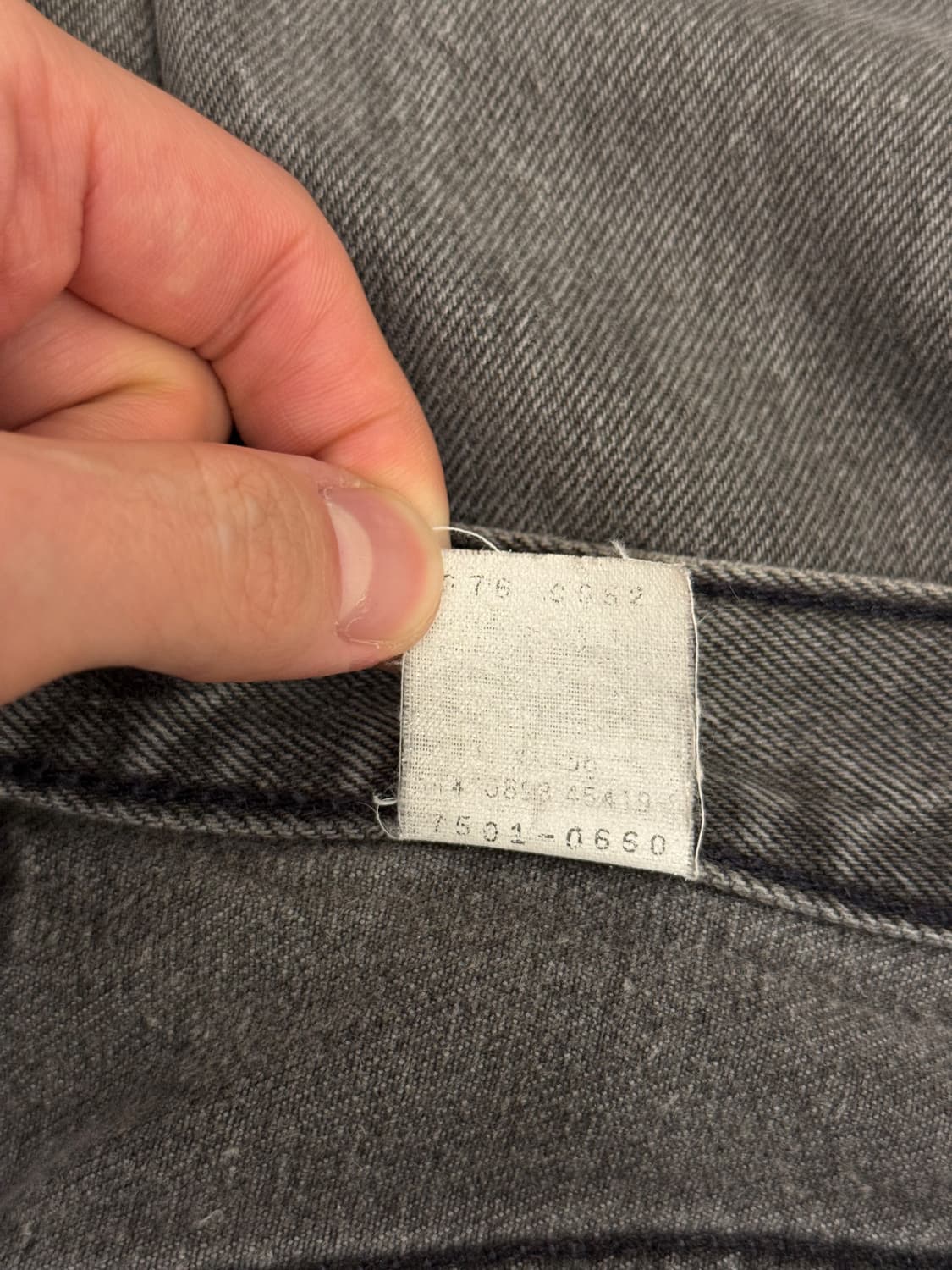 Levi's 501 Vintage Black Denim Pants 상품이미지8