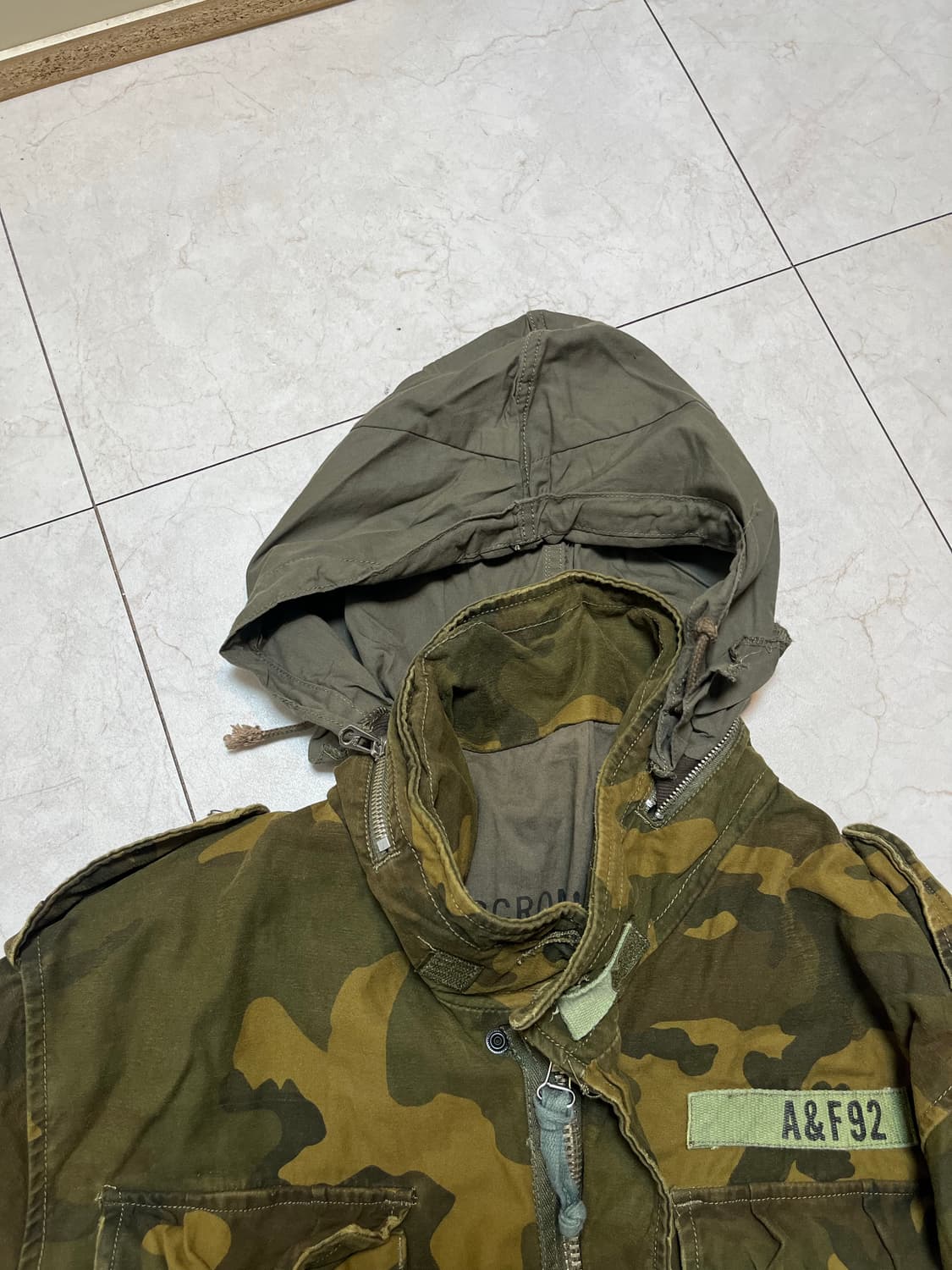 아베크롬비 앤 피치 카모 패턴 야상 L 상품이미지9