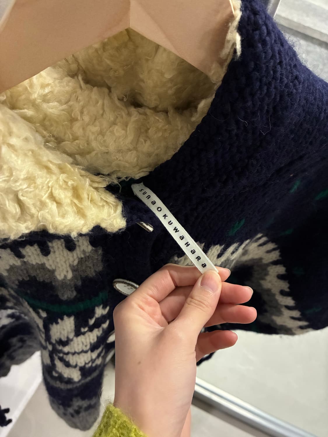 스나오 쿠와하라 니트 판초 상품이미지8