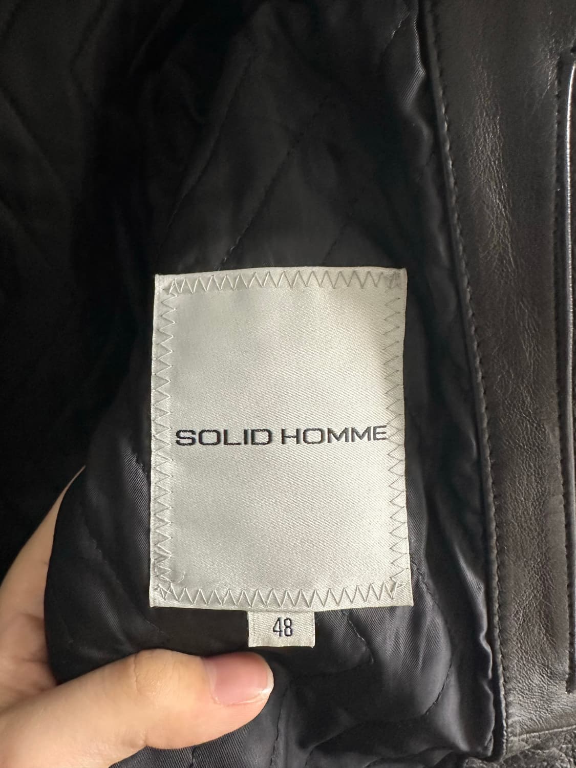 솔리드옴므 15fw 램스킨 라이더자켓 상품이미지2