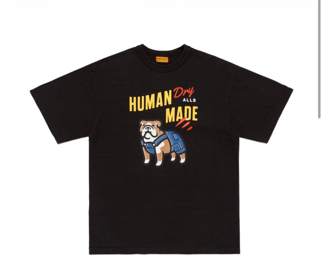 휴먼 메이드 그래픽 티셔츠 블랙 불독 3XL XXXL 상품이미지1