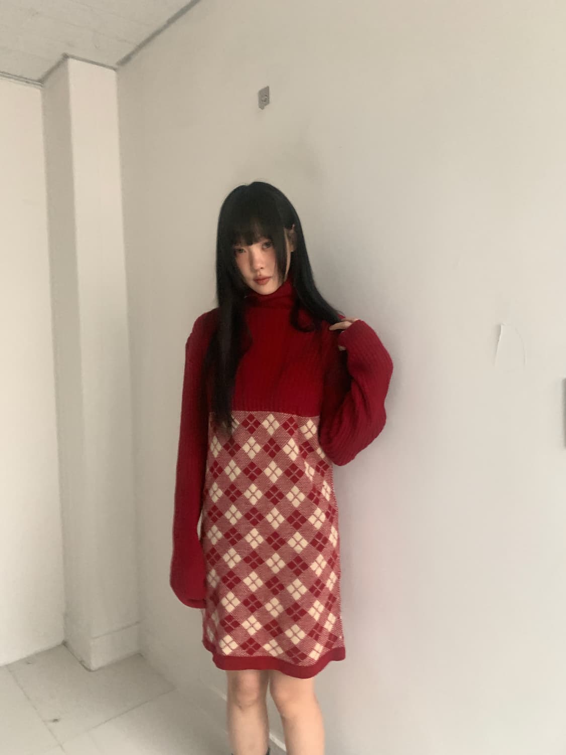 Caroline Turtle Neck Knit Dress 상품이미지10