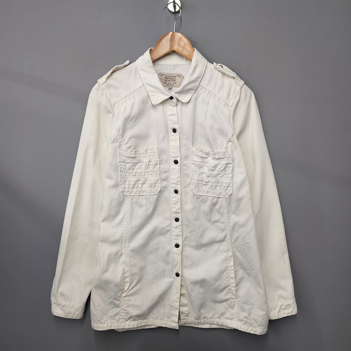 자라 아이보리 코튼 자켓 상품이미지1