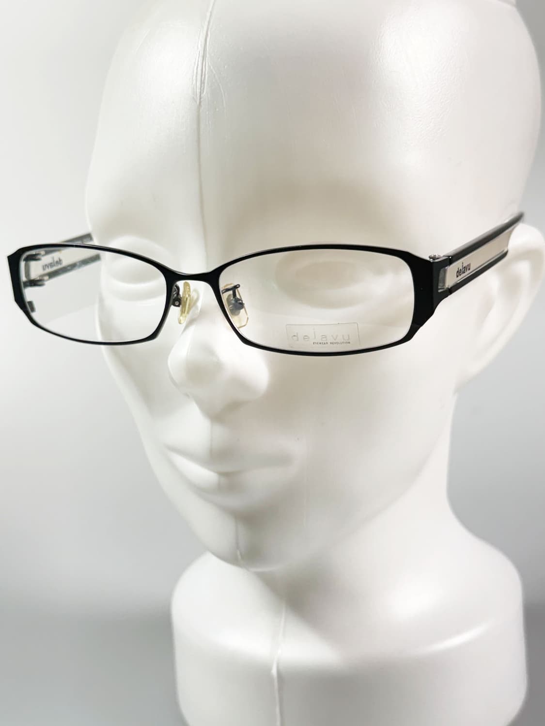 DEJAVU 블랙 메탈 슬림 스퀘어 빈티지 안경 상품이미지8